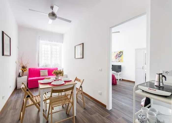 Apartment House In The Shopping Street At Trastevere Station